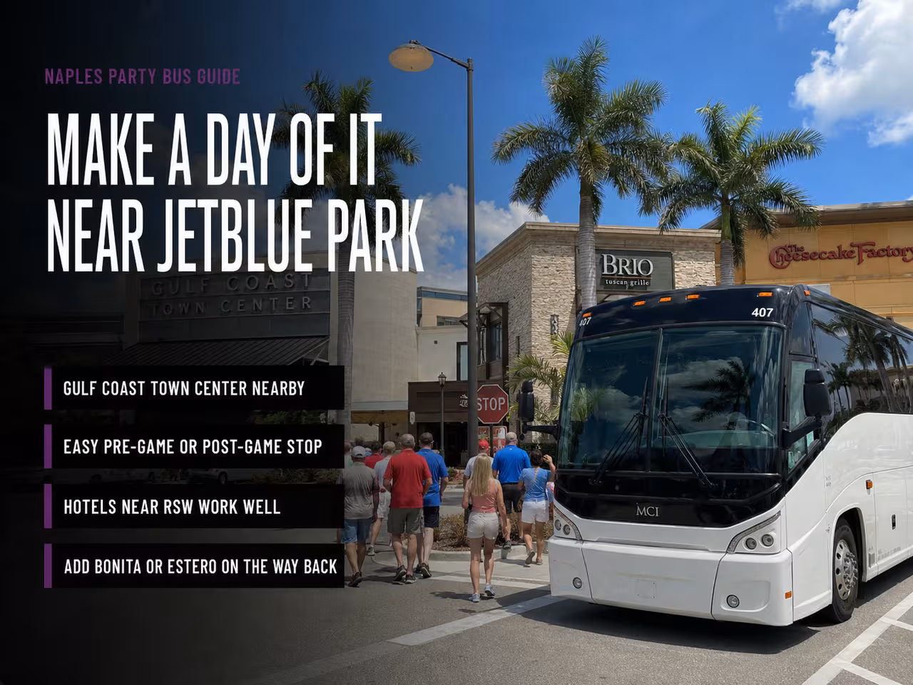 Group making a day of it near JetBlue Park in Fort Myers