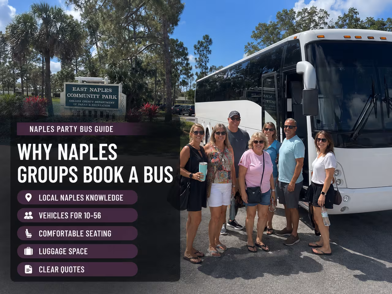 Naples group walking from their booked bus to the US Open Pickleball Championships
