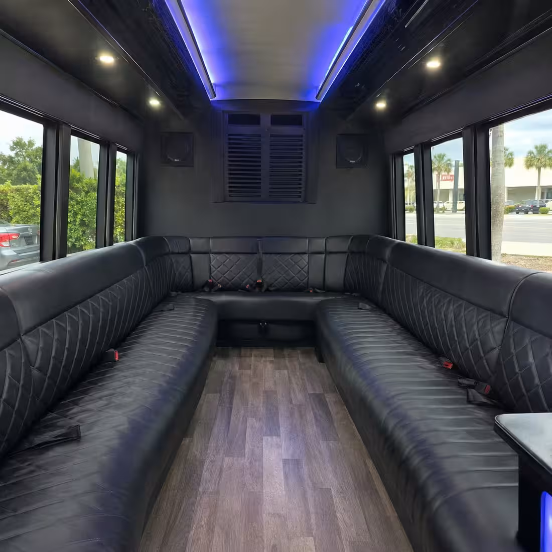 18 Passenger Party Bus Inside