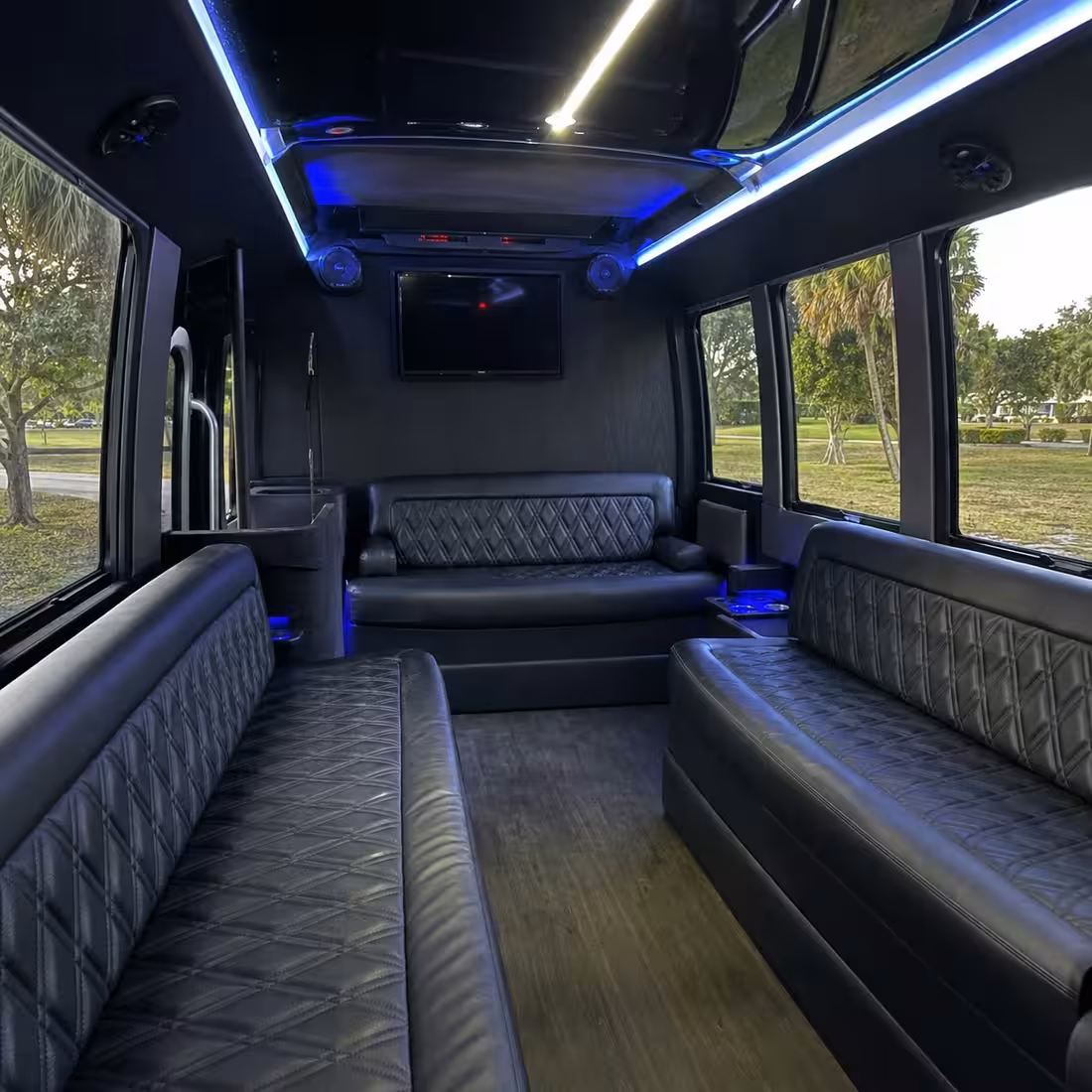 15 Passenger Party Bus Inside