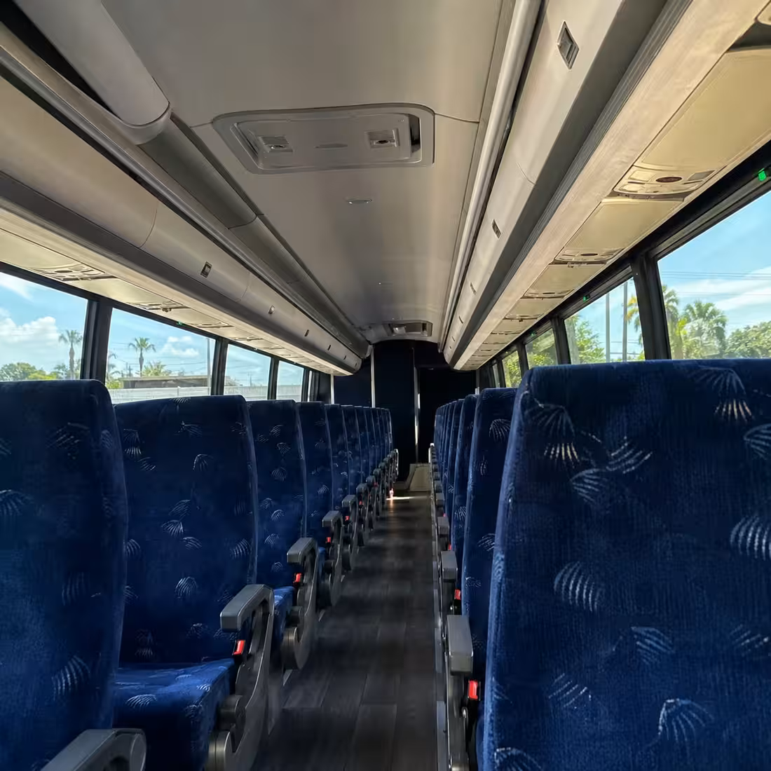 40-56 Passenger Charter Bus Interior