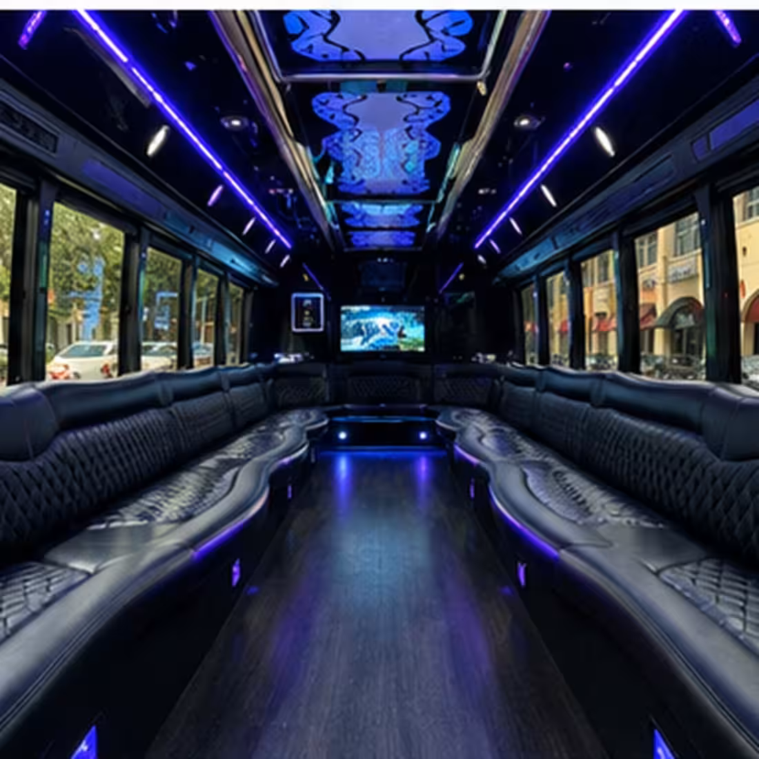 30 Passenger Party Bus Inside
