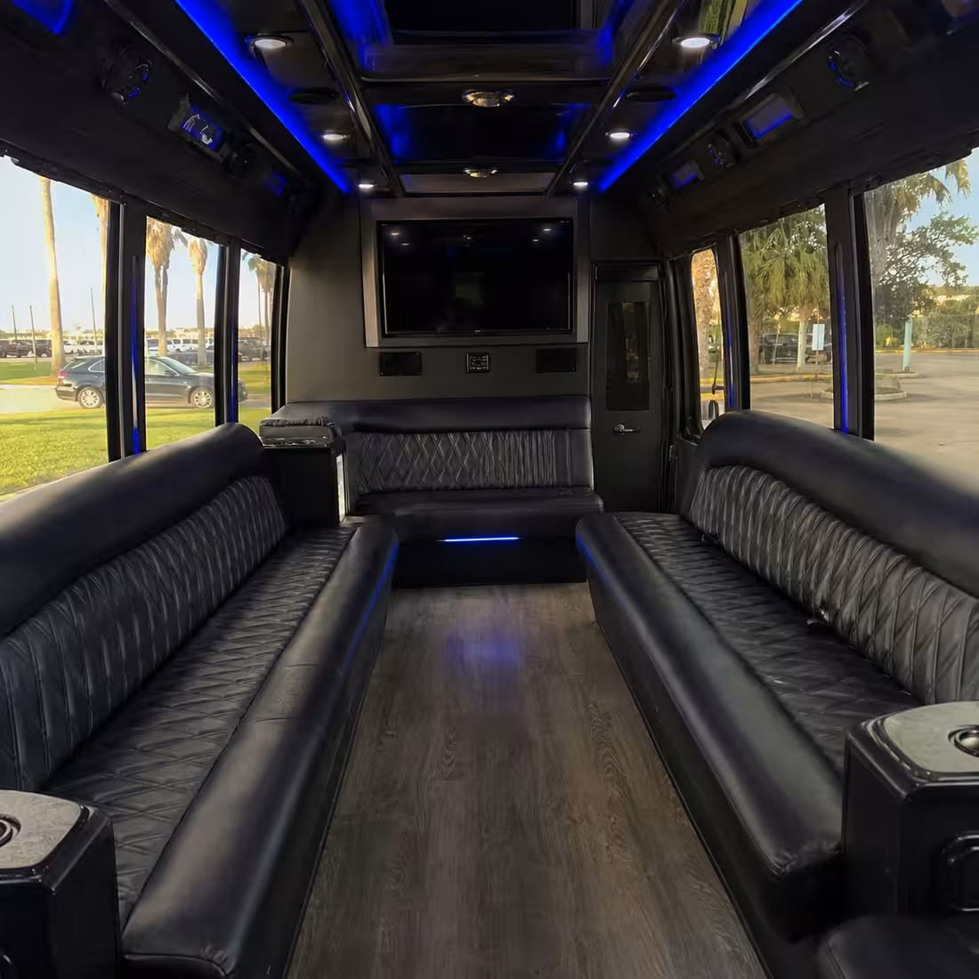 20 Passenger Party Bus Inside